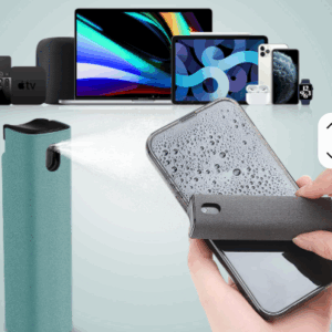 Spray Nettoyant Intégré pour Écran – 2 en 1 Compact et Réutilisable